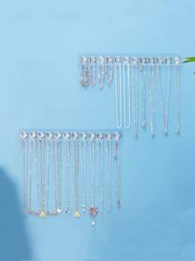 1 Peça Organizador de Joias em Suporte para Colares, Pulseiras, Brincos e Anéis, Expositor de Parede Transparente para Mesa de Penteadeira, Gabinete de Espelho, Gancho Multifuncional de Armazenamento de Joias que Pode Ser Usado em Dormitórios Escolares, Organizador de Armazenamento de Verão, Presente de Volta às Aulas