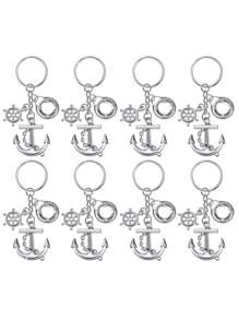 30pcs Musical Note Ship Aiming Keychain Pack - Keyring Packs With Organza Bags For Wedding, Christmas Party Favors, Music Symbol Decoration, And Thank You Gift Tags Summer Birthday Gifts Beach Back To School School Supplies Room Decor