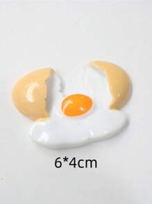 1pc Creative Home Magnetic Refrigerator Sticker - Realistic Resin Bread, Egg, Coffee Cup Decor Accessories, Lovely Kitchen & Home Decorations, Office Whiteboard Message Magnets