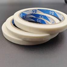 20 米白色美纹纸胶带：1 卷带粘性背衬的遮蔽胶带，非常适合家庭、办公室、学校、DIY 艺术、工艺品和标签