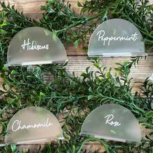 1PC Custom Acrylic Buffet Food Name Sign, Food Table Tent Card, Food Tag, Cute Buffet Card, Food Label, Modern Buffet Signage, Wedding Food Buffet Sign,Dessert Bar Sign.,Graphic Print - Self-service Label - View 7