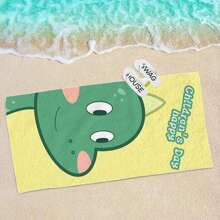 Personalized Beach Towel With Name Or Letter Combination - Super Absorbent & Microfiber Bathroom & Pool Towel, Suitable For Teens And Adults, Quick-Dry Soft Beach Towel With Cartoon Design, Ideal Gift For Boys And Girls Bathroom Decor Summer Travel Essentials Travel Accessories Beach Essentials