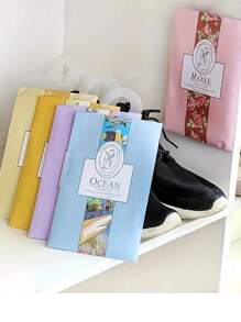 20pcs Wardrobe Closet Air Freshener Bags, Multiple Floral Fragrance, Hanging Deodorizer, Moth Repellent, Sachets, Gift For Holiday, Suitable For Dorm And Home
