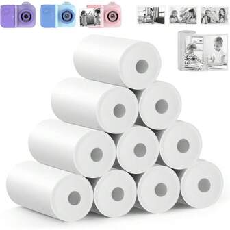 Papier do natychmiastowych wydruków fotograficznych Papier termiczny Papier do wydruków bezatramentowych Do przenośnych aparatów natychmiastowych, Do większości aparatów natychmiastowych 56 mm/57 mm/2''