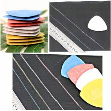 1 Set Of 10pcs Triangle Tailor Chalk, Sewing Accessories Multi-Color Edge Fabric Marking Tools For Precise Crafting, Suitable For Sewing, Embroidery, Makeup, Marking & Colorful Creation - Comes With Durable Plastic Storage Box For Easy Organization (Random Colors)