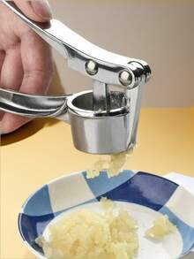 1 Piece Metal Garlic Press Manually Crusher Handheld Ginger Kitchen Tools,Mother's Day Gifts - Multicolor - View 10