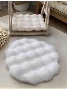 1pc French Cozy Fluffy Area Rug Set, Warm And Sweet Indoor Decorative Area Rug, Dining Chair Round Chair Mat, Dining Chair Chair Mat, Outdoor Furniture Patio Mat, Office Chair Chair Mat For Bedroom, Living Room, Dressing Room, Dressing Table, Chair, Suitable For Spring Autumn Winter Modern Decor Accessories | Soft Texture. - Multicolor - View 17