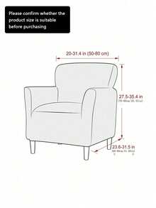 1 Stück einfarbiger Milchseide Einzelsofa Bezug, Heimdekoration Einzelsofa Überwurf, 4-Jahreszeiten fleckabweisender Stretchstoff, Sesselüberwurf mit 3D Stretchjacquard Stoff, verschleißfest und kratzfest, Sofabezug, Hersteller von Heimartikeln, geeignet für Wohnzimmer, Schlafzimmer, Büro und andere Räume - hellgelb - Übersicht 2