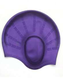 1PC, Silicone Swimming Cap With Ear Pockets For Adults And Teens - Protects Long Hair And Provides High Elasticity, Beach Essentials, Beach Accessories, Pool Float