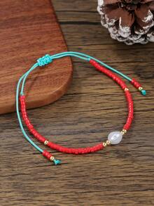 1pc Adjustable Bohemian Style Colorful Beaded Friendship Bracelet For Teens, Suitable For Daily Wear Or Gifts - Multicolor - View 8