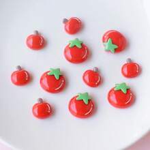 11pcs Cute Apple & Tomato Fridge Magnets, Home Decor Magnetic Stickers For Birthday Party, Wedding, Kitchen, Dishwasher, Refrigerator, Office Whiteboard, Living Room