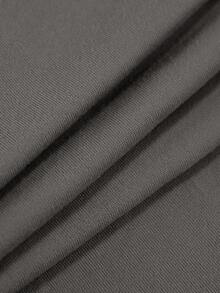 1pc Brushed Milk Silk Simplistic Chair Cover, Pet Friendly For Living Room & Bedroom - Medium Gray - View 6