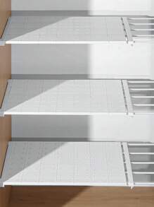 Wardrobe Nail Free Expandable Storage Partition, Kitchen Partition Board, Dormitory Cabinet, Cabinet Layered Shelf, Bathroom Storage Shelf