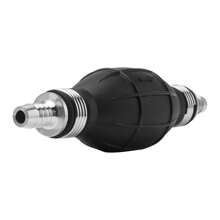 1 قطعة مضخة ألمنيوم وبلاستيك يدوية قطر 6 مم لضخ الوقود للسيارة / القارب / الدراجة النارية