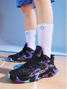 2025 New Basketball Shoes, Comfortable Non-Slip Sports Shoes For Men, Friction Noise Bottom Casual Shoes For Men, Thick Sole Elevated Outdoor Shoes, Dominate The Basketball Court And Playground Running Shoes (Asymmetrical Pattern)