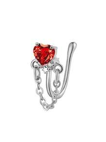 Edelstahl Hufeisen Nasenringe, Septum Ringe, doppelköpfige Ohrknorpel Manschetten mit kubischem Zirkoniaeinheit mit Innengewinde, Augenbrauen, Lippen, Spiral Piercing Schmuck, geeignet für Männer und Frauen