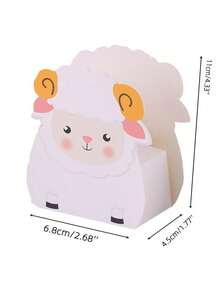 Paquete de 10 cajas para dulces, cajas de regalo, cajas de chocolate, cajas con diseño de cordero adorables como regalos de cumpleaños de verano, bodas, regreso a la escuela, útiles escolares y decoración de habitación - 10 unidades/paquete - Ver 10