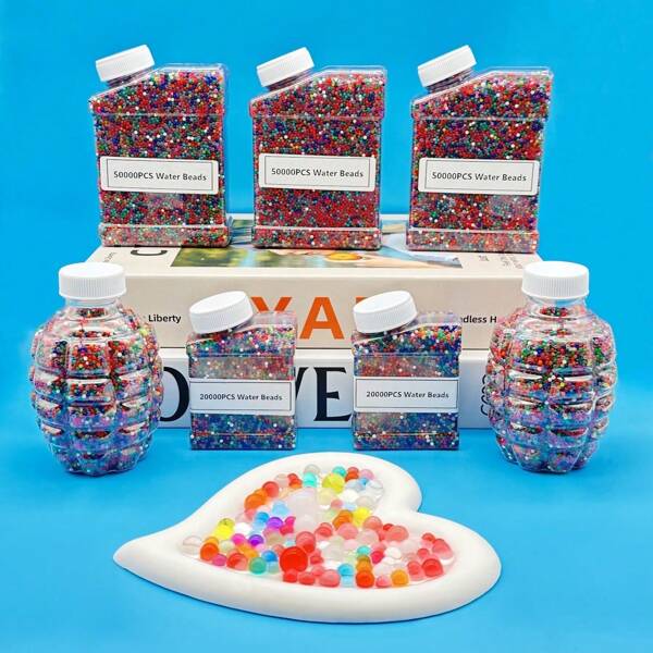 50000pcs/40000pcs/20000pcs/2000pcs Colorful Hydrogel Beads, Vase Filler For Wedding Centerpieces, Floating Candles, Soilless Planting, Flower Decorations Gifts Birthday Graduation