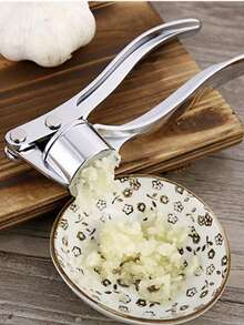 1 Piece Metal Garlic Press Manually Crusher Handheld Ginger Kitchen Tools,Mother's Day Gifts - Multicolor - View 2