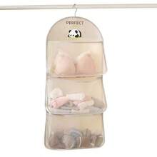 New Simple Storage Hanging Bag, Multi-Layer Wardrobe Hanging Underwear Organizer Bag, Wall-Mounted Dorm Storage - Multicolor - View 7