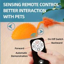 USB Rechargeable Remote Control Electric Toy Mice With Light Sensor, Durable Cat Toy, Cat Teasing & Entertaining Toy, Pet Toys