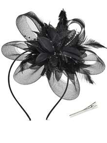 D EXCEED 1/2/3/8 件套复古 1920 年代串珠女式头饰帽 - 装饰艺术风格蕾丝羽毛头饰 | 盖茨比下午茶派对、婚礼、赛马会和歌剧活动 | 母亲节、新娘送礼会、教师节礼物创意、情人节配饰