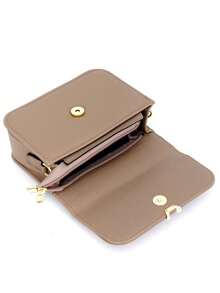 Simple Women's Shoulder Bag With Reinforced Hand Strap - Random Color - View 5