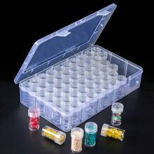 Diamond Painting Storage Box Set With 60 Compartments, DIY Diamond Painting Tools & Accessories Set, Suitable For Jewelry & Beading Storage - Clear - View 7