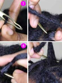 1 Piece Of Dreadlocks1 Tool, Easyloc Hair Tool For Long Hair Locks, Interlocking Or Sister Locks, Fastening Accessories - (Gold, Silver, Rose Gold, Color)