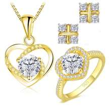 Moissanite Jewelry Four-Piece Set, Including Stud Earrings, Necklace, Ring. Made Of Pure 925 Material. Suitable For Daily Wear, Dating, Parties. Perfect For Valentine's Day And Mother's Day Gifts - 2.8CT - View 18