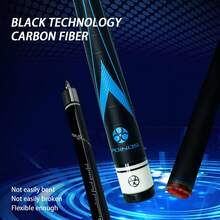 11.8mm Pool Cue Stick With Leopard Print Design, Good Feel And Suitable For Festival Gifts - Blue - View 3