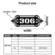 1 Custom Metal Door Number Plate - Personalized Address Sign, Suitable For Outdoor Use, Customizable With Name And Number, Reusable And Detachable. Ideal As A Housewarming Gift, Christmas Gift, Decoration, Home Decor, Wall Decoration, Room Decoration, Living Room Decoration, Bedroom Decoration, Bathroom Decoration, Kitchen Decoration, House Decoration, Personalized Gift, Or Back-To-School Item. - Multicolor - View 44