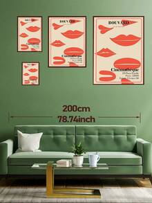 1 pieza Póster de arte vintage en lienzo, decoración de pared de la película de 1969, decoración artística de pared de moda, adecuada para sala de estar y dormitorio, sin marco - Beis - Ver 5