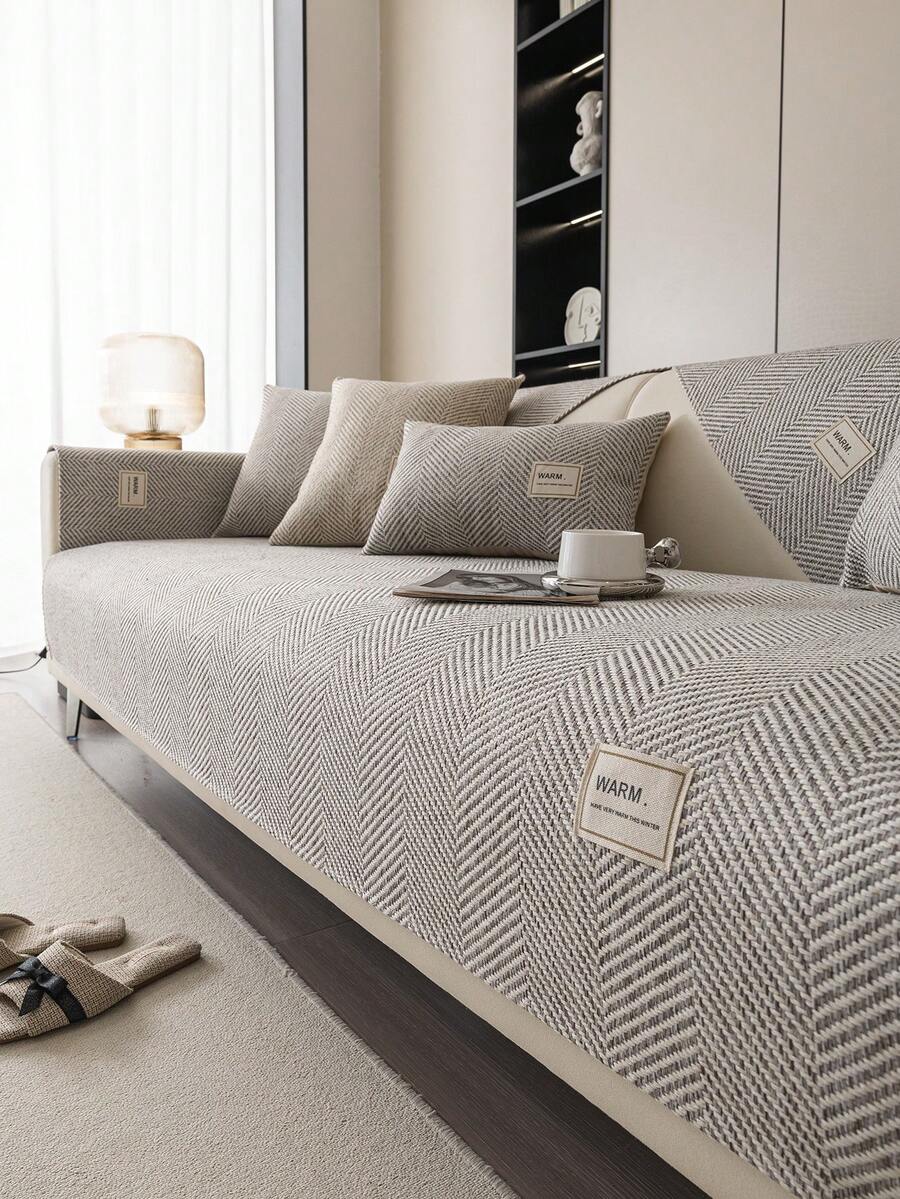 1pc Bohemian Style Sofa Cover - High Quality Polyester, Non-Slip, Stain Resistant, Pet Friendly, Suitable For Office, Bedroom, Living Room, Armchair To 3-Seater Sofa, All Season, Machine Washable