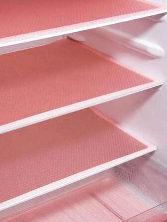 4pcs Refrigerator Liners Mats Washable, Refrigerator Mats Liner Waterproof Oilproof, Fridge Liners For Shelves, Cover Pads For Freezer Glass Shelf Cupboard Cabinet Drawer, Cabinet Liners, Wallpaper, Table Mats, Room Decorations, Can Be Used To Prevent Oil Stains, Moisture, Etc., Suitable For Kitchens, Dining Rooms, Living Rooms, Cabinets, Wardrobes, Etc., Family Gifts, Home Gifts