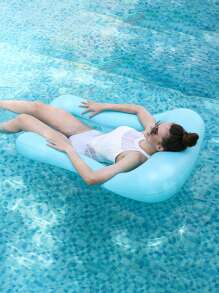 1pc Inflatable Water Hammock Chair, Adult Summer Swimming Pool & Beach Floating Lounger, Party Supply & Perfect Summer Gift, Multi-Function Floating Lounge Chair For Adult Vacation Fun & Relaxation, Beach Essentials, Beach Accessories