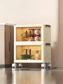 1pc 2-5 Layers Removable Folding Storage Box, Closet Organizer/Bedroom Closet/Portable Closet, Milk Powder Cans/Diapers/Toys/Clothes/Blankets/Books/Snack Storage Boxes, Suitable For Kitchen/Living Room/Bedroom/Dormitory/Rental House