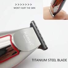 Kemei KEMEI KM-032 Ensemble de tondeuse à cheveux électrique professionnelle, rasoir électrique pour hommes à charge rapide USB, tondeuse sans fil, outils de coupe de cheveux polyvalents, équipement de soins personnels pour la maison