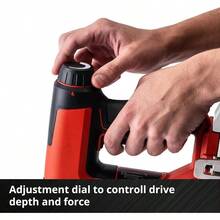 Einhell TE-CN 18 Li Power X-Change 18V Cordless Nail Gun |2-In-1 Brad Nailer & Stapler, 20 Shots Per Minute, Includes 300 Nails And 300 Staples | Solo Gun - Battery And Charger Not Included - Red - View 7