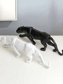 Tượng Động Vật Tượng Trừu Tượng Hình Học Phong Cách Nhựa Panther Điêu Khắc Văn Phòng Tại Nhà Máy Tính Để Bàn Trang Trí Thủ Công - Nhiều màu - Xem 11