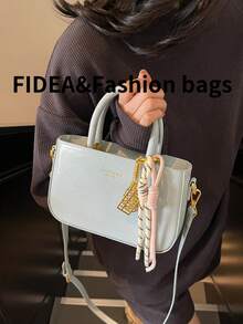 Women Top Handle Bags - Blue - View 7