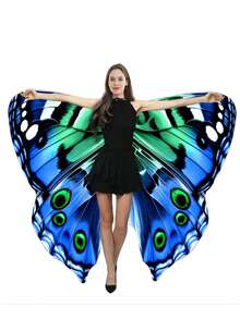 1 Piece Set Women's Butterfly Wings, Adult Butterfly Wings, Halloween, Fairy Themed Paris And Stage Play,