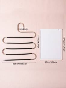 1pc Stainless Steel Hanger, Multiple Colors Available, Non-Slip Space Saving Clothes Storage Rack For Pants Jeans Scarves, Multi-Function Hanger, Wardrobe Organizer, Holiday Decoration Home Decor Spring Decoration