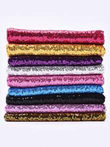 1pc Sparkly Embroidered Sequin Fabric Piece, Precut DIY Material For Dress, Wedding Gown, Bag, Tablecloth, Wedding Party Decor