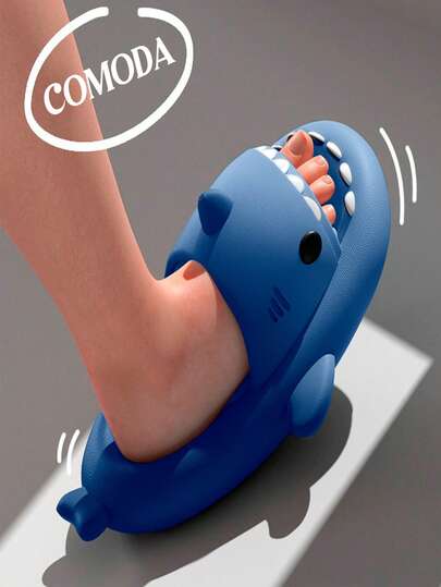 Sandalias de Tiburón Unisex – Comodidad Ultraligera en EVA con Suela Antideslizante, Diseño Divertido y Ergonómico para Uso Diario - Chanclas de Tiburón para Hombre y Mujer – Sandalias Suaves y Ligeras con Material EVA y Suela Antideslizante, Ideales para Casa y Exterior.