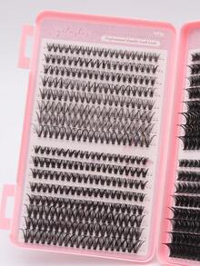 640pcs Eyelash Cluster, D Curl, 30D+40D60D+80D Curl 8-16mm DIY Lashes, Natural Look & Super Thick & Smart & Super Soft & Ultra Light Reusable Individual Segment False Lashes Extension Kit, Suitable For Beginners For Daily Life & Wedding & Date & Party & Music Festival & Halloween Uselash Clusters,Eyelash Clusters,Individual Eyelashes,Lashes,Fake Lashes - D - View 6