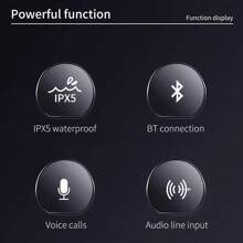سماعة بلوتوث لاسلكية بسعة بطارية 500 ملي أمبير، راديو FM محمول صغير مقاوم للماء، صندوق صوت صغير مع مكبر صوت فرعي، مكبر صوت موسيقى للكمبيوتر وال- AUX، سماعة قابلة للشحن للاستخدام الخارجي مع وظيفة الاتصال، هدية قماشية إبداعية