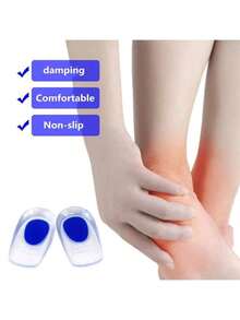 1 Cặp lót giày silicon unisex, giảm khó chịu ở chân, miếng lót giày cao gót, miếng lót tăng chiều cao. - Nhiều màu - Xem 4