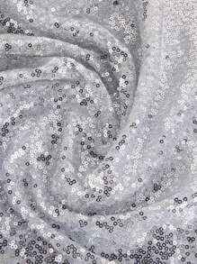 1pc Sparkly Embroidered Sequin Fabric Piece, Precut DIY Material For Dress, Wedding Gown, Bag, Tablecloth, Wedding Party Decor