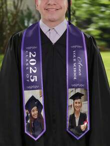 Cinta de graduación personalizada 2025, con logotipo personalizado, texto, foto, graduación personalizada según tu diseño, idea de regalo de graduación, duradera, grabada, colorida, bonita, adorable, divertida, kawaii, y2k, elegante, unisex, casual, personalizada, única, regalos ideales para él, regalos ideales para ella, ella, novio, novia, familia, amigos, para aniversarios, para el Día de San Valentín, para el Día de la Madre, para cumpleaños, para el Día del Niño, para el Día del Padre, para graduación, para bodas, para inauguración de casa - Multicolor - Ver 8